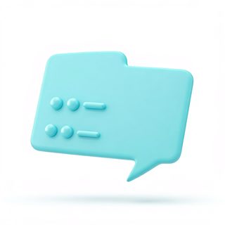 cyan-chat-bubble