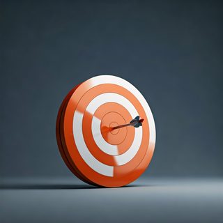 dart hitting bullseye