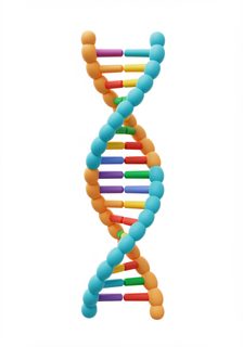colorful dna helix