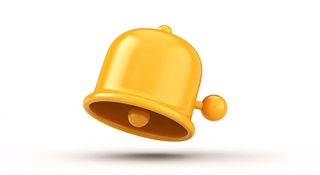 yellow 3d bell
