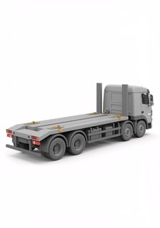 grey flatbed truck