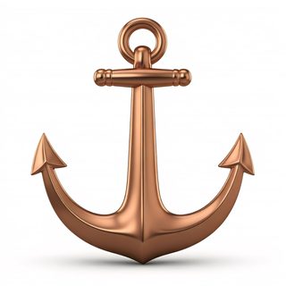 bronze ship anchor