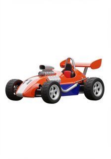orange racing kart