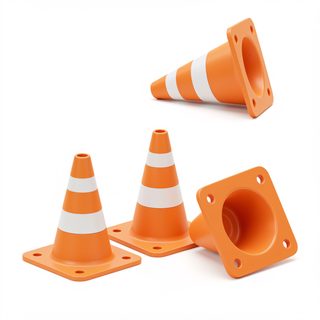 orange traffic cones