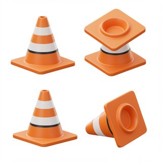 traffic cone set