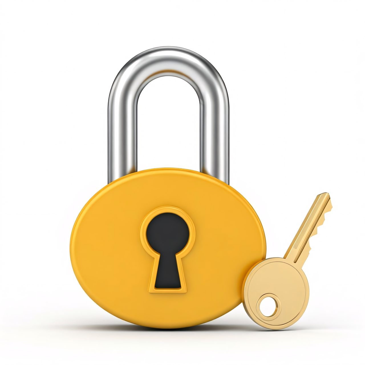 padlock and key