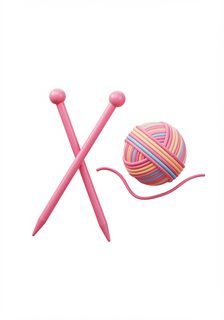 knitting tools illustration