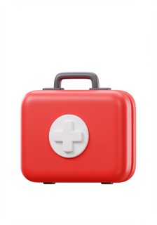 red medical case