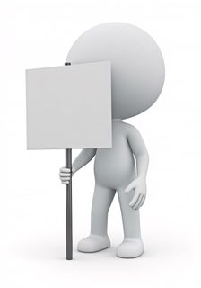 blank sign stickman