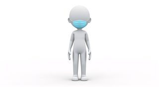 3d masked character