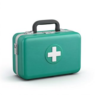 teal first aid kit