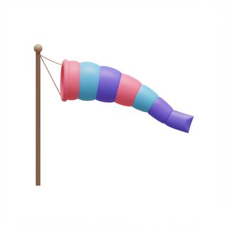colorful 3d windsock