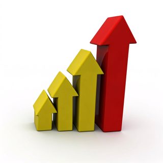 rising growth arrows