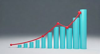 rising bar chart