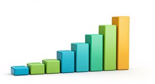 rising bar graph