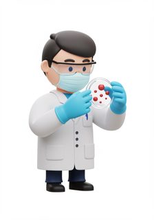 scientist holding petri dish