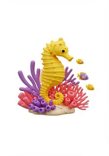 seahorse coral reef