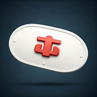 Red 3D Badge