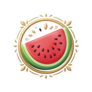3d watermelon frame