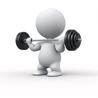 3D Weightlifting Character