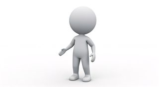 3d white character