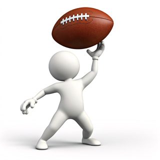 character holding football