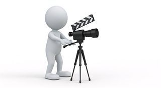 character filming camera