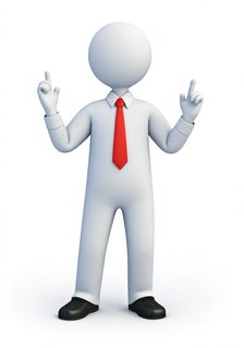 pointing 3d character