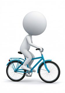 White Character Bicycle