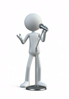 white 3d singer
