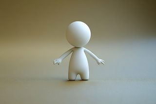 3D White Character