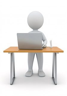 character laptop desk