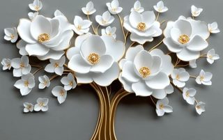 golden tree flowers