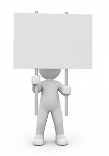 White Man Signboard