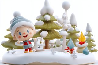 winter scene character