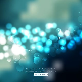 Dark Blue Bokeh Wallpaper