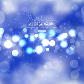 Cobalt Blue Bokeh Background