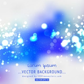 Cobalt Blue Bokeh Vector