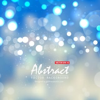 Abstract Blue Blurred Lights Background