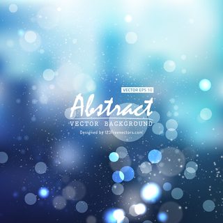 Abstract Blue Bokeh Background