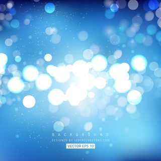 Blue Blurred Lights Background