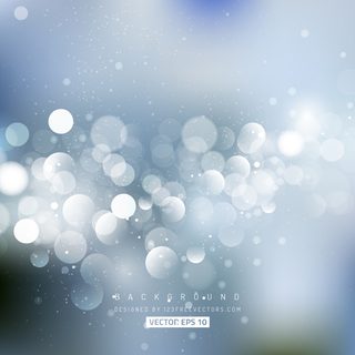 Blue Bokeh Abstract Light Vector