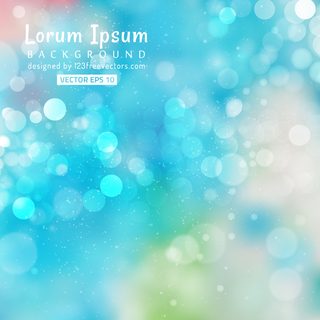 Blue Bokeh Abstract Vector Background
