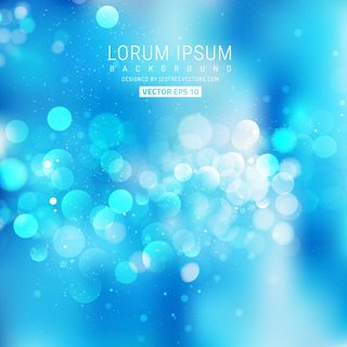Blue Bokeh Background Illustration