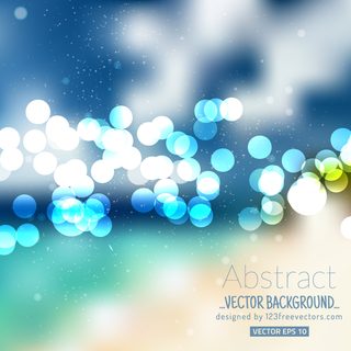 Vector Blue Bokeh Background Image