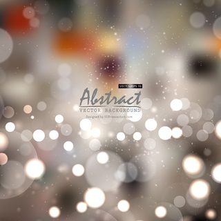 Brown Bokeh Light Background Vector
