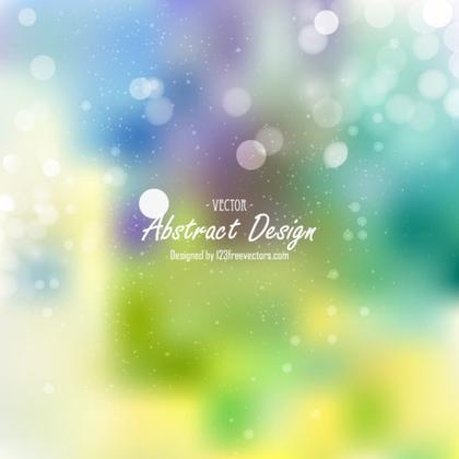 Abstract Colorful Bokeh Background Vector