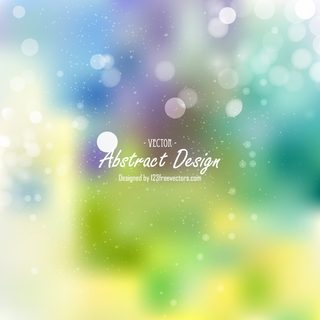 Abstract Colorful Bokeh Background Vector