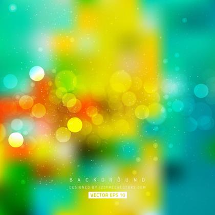 Abstract Colorful Bokeh Lights Backdrop