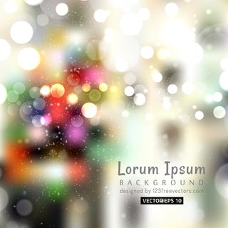 Colorful Bokeh Background Illustration
